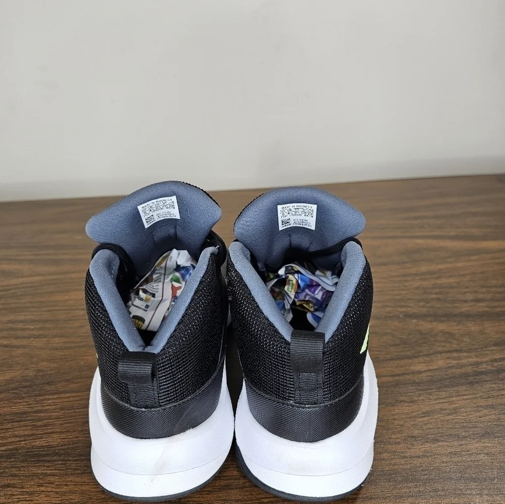 Adidas Own the Game Black Neon Basketball Shoes EF0308 Men's Size 5